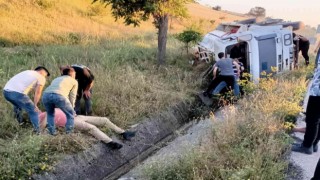 Samsunda sulama tankeri devrildi: 1 yaralı