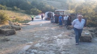 Samsunda traktör devrildi: 1 ölü, 1 yaralı