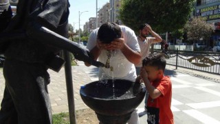 Şanlıurfada sıcak hava bunalttı