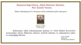 Şehit ateşi Bursaya düştü