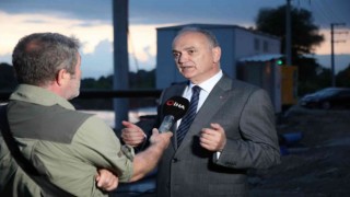 Selin yıktığı içme suyu hattı yenilendi