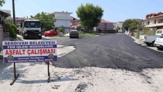 Serdivanda asfalt çalışmaları devam ediyor