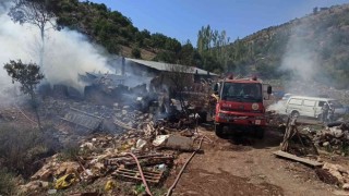 Seydişehirde ev ve samanlık yangını: 1 yaralı