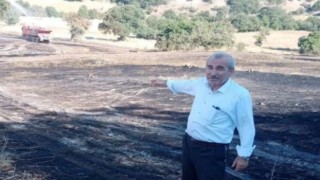 Simavda 40 dekar alanda tarla yangını