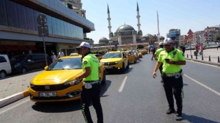 Taksimde ticari taksilere yönelik denetim