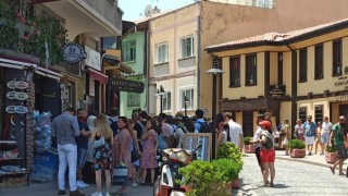 Tarihi bölgede hafta sonu yoğunluğu
