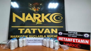 Tatvanda 2 kilo 263 gram metamfetamin ele geçirildi