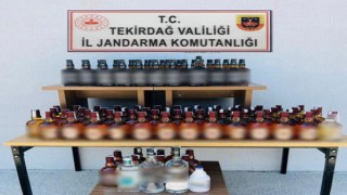 Tekirdağda 93 şişe kaçak içki ele geçirildi