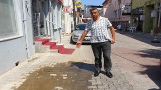 Tekirdağda içme suyu sokağa akıyor