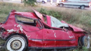 Tokatta otomobil şarampole devrildi: 1 ölü