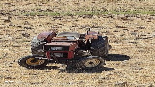 Traktör şarampole yuvarlandı: 2 yaralı