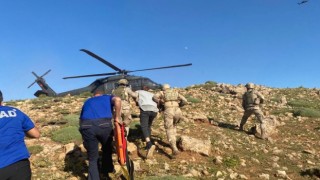 Tuncelide rahatsızlanan vatandaş, helikopterle Elazığa sevk edildi