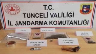 Tuncelide uyuşturucu operasyonu