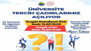 Üniversite öğrencileri için ücretsiz tercih çadırı