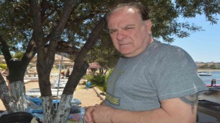 Ünlü oyuncu Burak Sergen, Ayvalıkta kamp kurdu