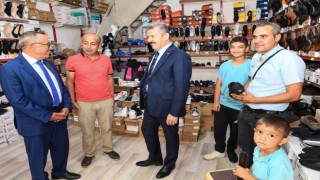 Vali Ergün, Uşak esnafını yerinde dinliyor