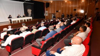 Vali Pehlivan, Erdemlide muhtarlarla bir araya geldi