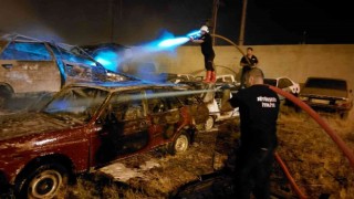 Vanda yangın, 11 araç hasar gördü