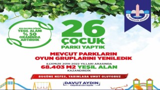 Yenişehirde kişi başına düşen yeşil alan yüzde 50 arttı