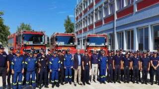 Yunanistana Avrupalı itfaiyecilerden destek