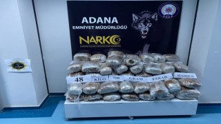 Adanada 48 kilo 500 gram esrar ele geçirildi