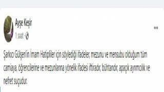 AK Parti Kadın Kolları Genel Başkanı Keşirden Gülşene tepki