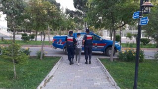 Aksarayda 13 yıl hapis cezası olan şüpheli jandarma tarafından yakalandı