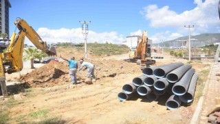 Alanyada yol ve alt yapı çalışmaları devam ediyor