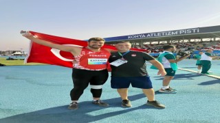 Alperen Karahan, Erkek Gülle Atmada altın madalyanın sahibi oldu