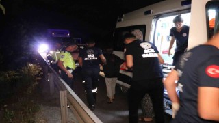Anadolu Otoyolunda ekipleri harekete geçiren kaza