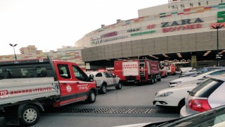 Ankarada bir AVMde kola tankının patlaması paniğe neden oldu