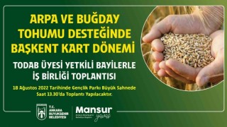 Ankarada üreticilere tohum desteği