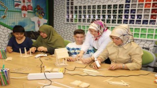 Anne-çocuk, bilim Şehitkamildeki etkinliklere katıldı