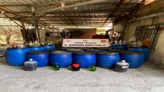 Araçlardan mazot çalarken yakalandı