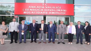ATO Başkanı Baran, Esenboğa Havalimanı Başmüdürü Demiri ziyaret etti