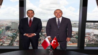 Bakan Çavuşoğlu, Katarlı mevkidaşı Al Sani ile görüştü