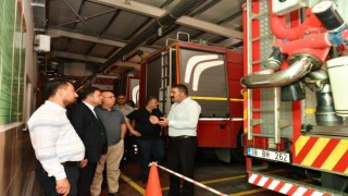 Başkan Yalçın OSB İtfaiyesinde incelemelerde bulundu