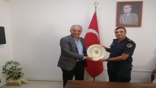 Başkan Yaman, Bilecik Merkez İlçe Jandarma Komutanı Karataşla bir araya geldi