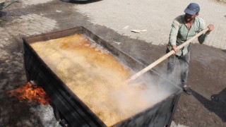 Bayburtta bulgur kazanları kaynamaya başladı