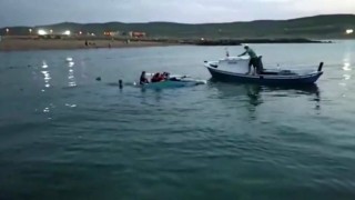 Beykozda 9 kişinin bindiği tekne alabora oldu, denizde can pazarı yaşandı