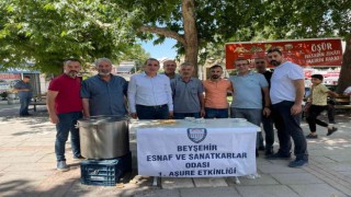 Beyşehirde ağızlar aşureyle tatlandı