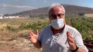Bozcaadadaki yangına iş makinesinden çıkan kıvılcım sebep oldu