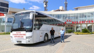 Burhaniyede araç filosuna bir otobüs eklendi