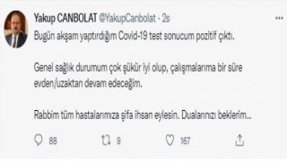 Bursa Valisi Yakup Canbolat, koronavirüse yakalandı
