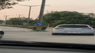 Bursada düğün konvoyu trafiği tehlikeye düşürdü