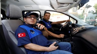 Bursada engelli gencin zabıta hayali gerçek oldu