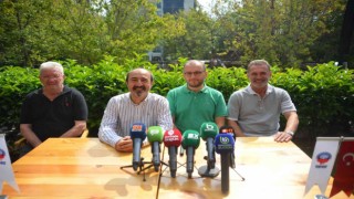 Bursasporda Tahsin Tam, İsmail Ertekin ve yönetici Mehmet Zahit Yanar konuştu