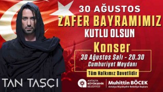 Büyükşehir Belediyesi 30 Ağustosta Tan Taşçı konseri düzenliyor
