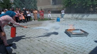 Büyükşehir İtfaiyesinden KAYMEK kursiyerlerine ‘yangın eğitimi ve semineri