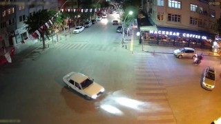 Cadde ortasında drift yapıp tehlike saçtı